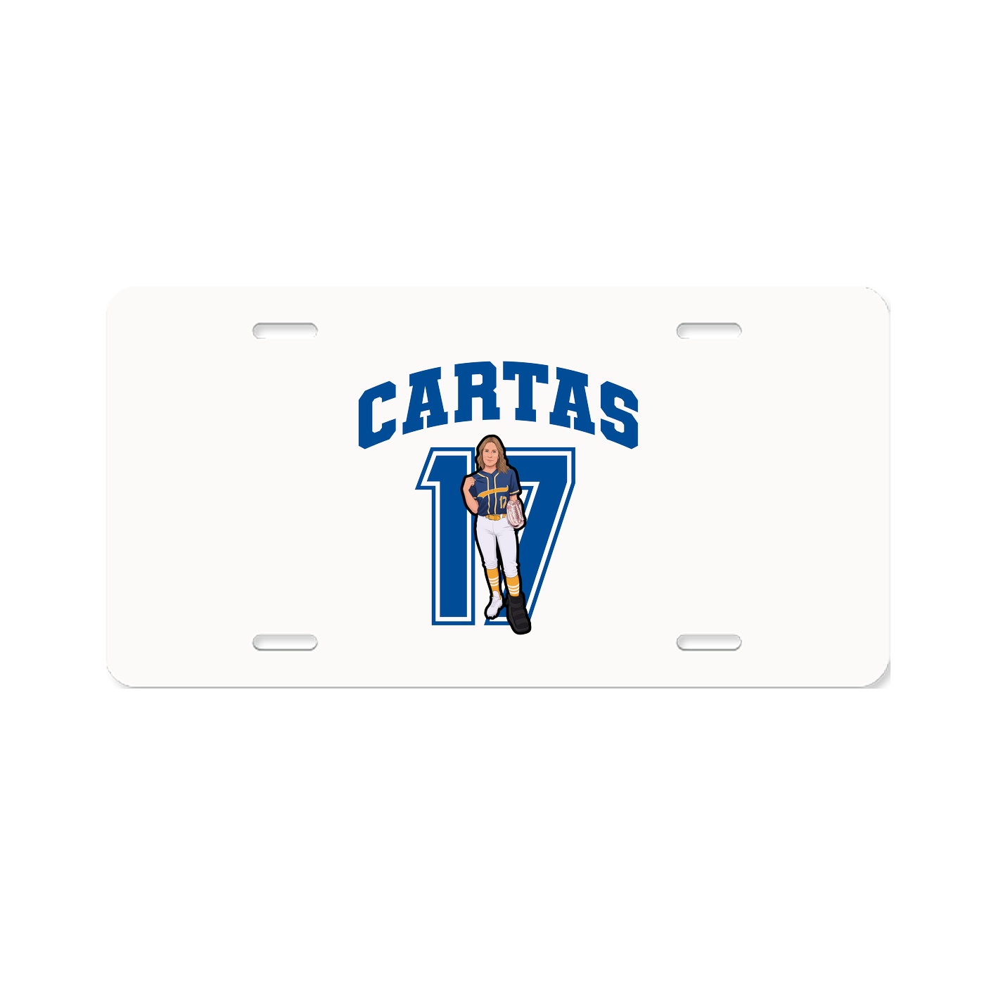 License Plate — Number in Classic