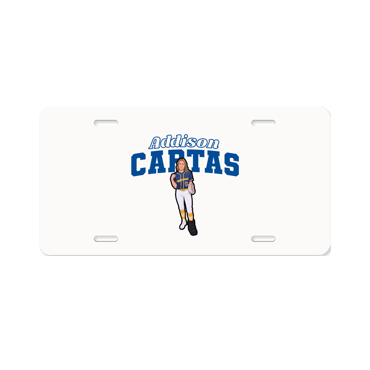 License Plate — Name Arch in Classic