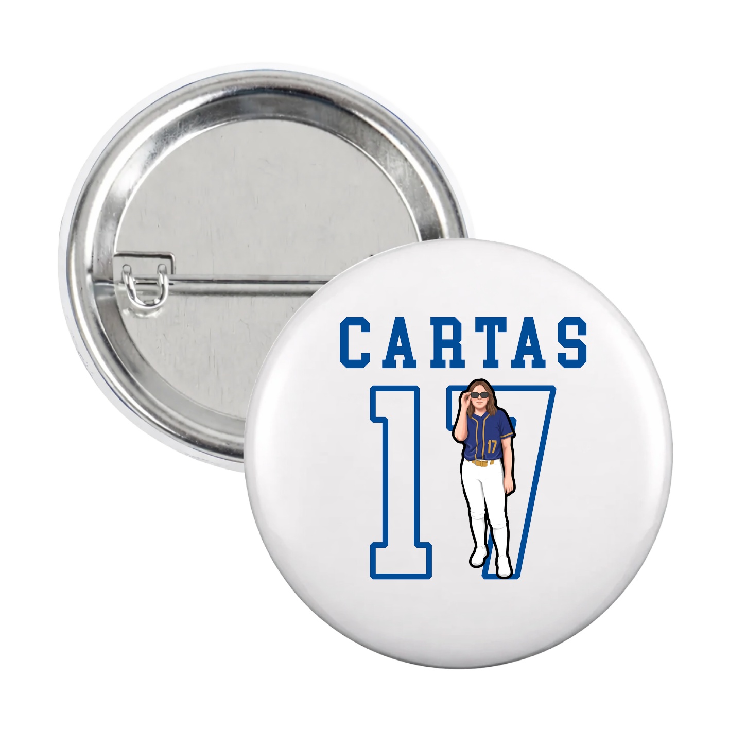 Game Day Button — Shirsey in White