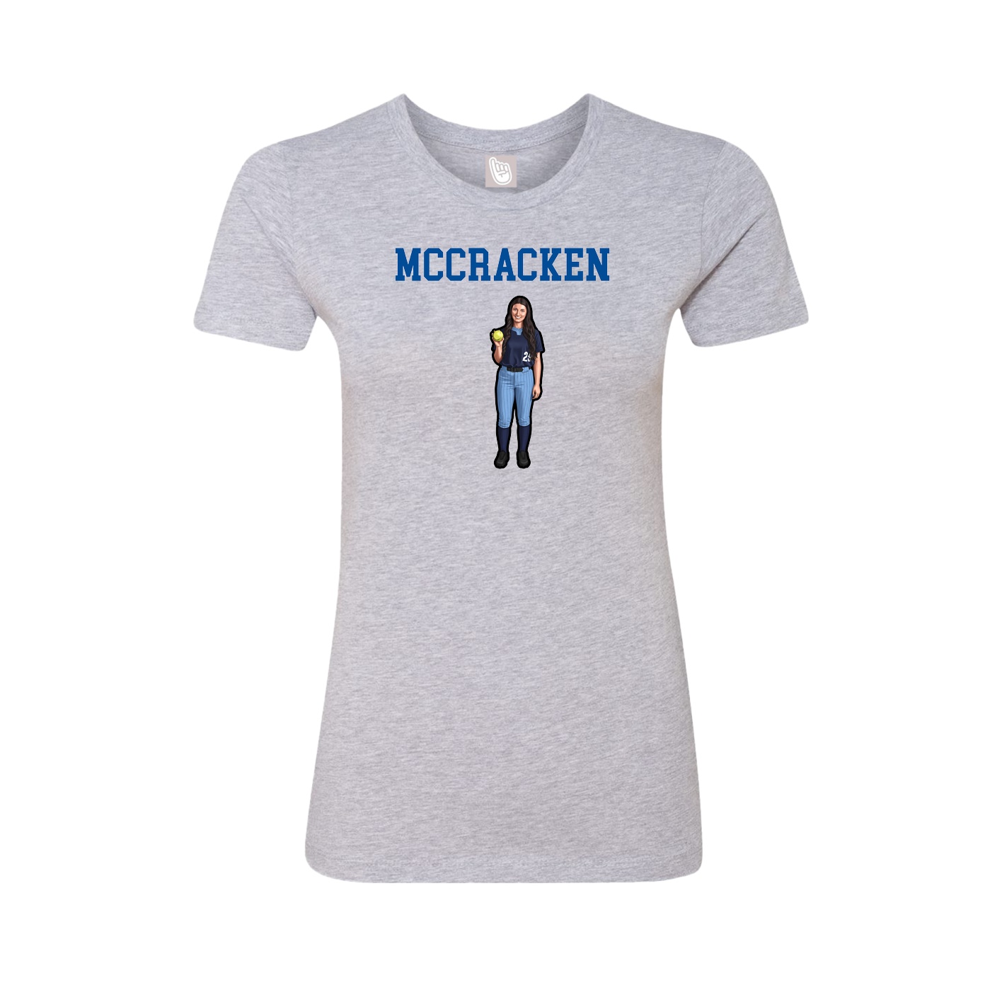 Fitted Women's Tee — Shirsey in Grey