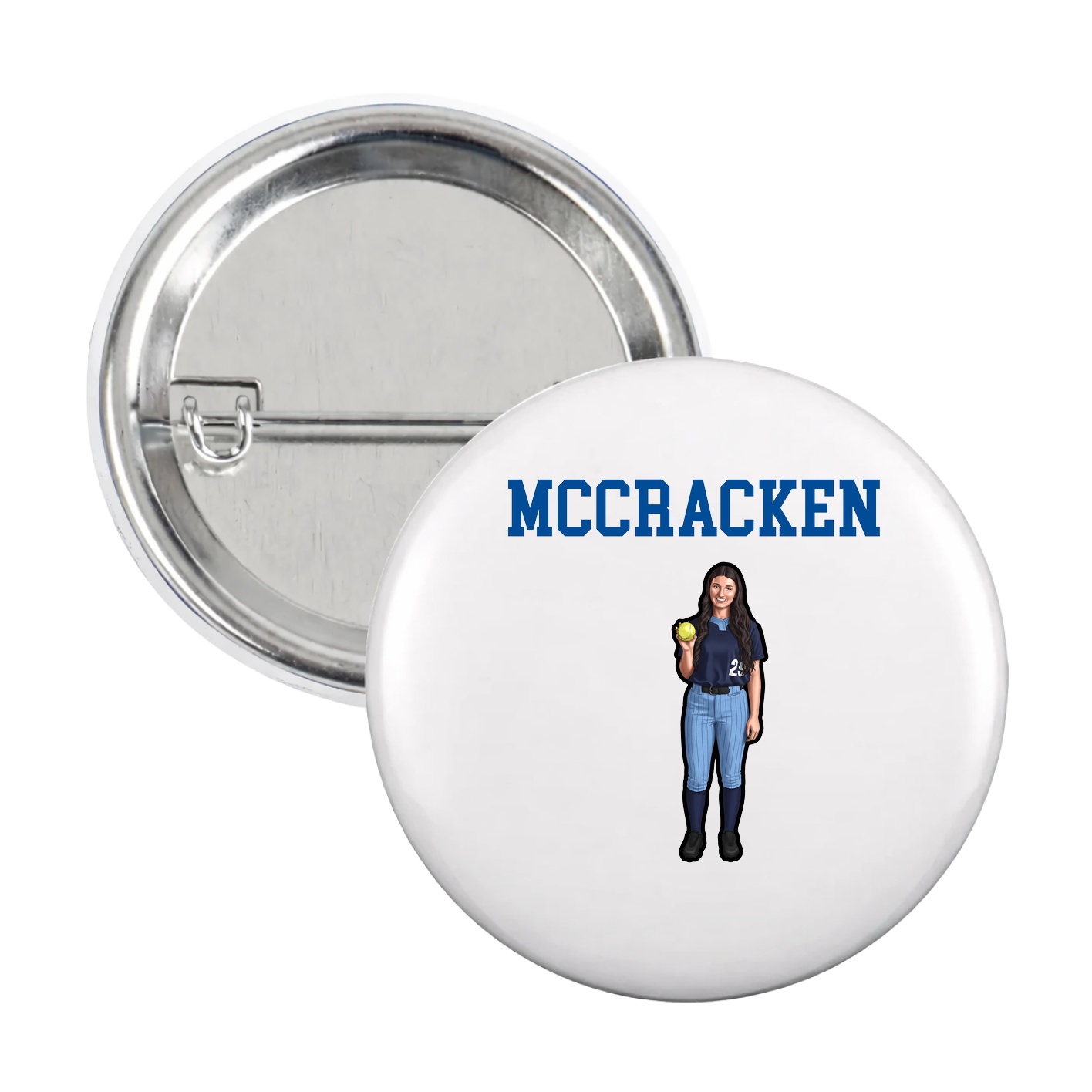 Game Day Button — Shirsey in White