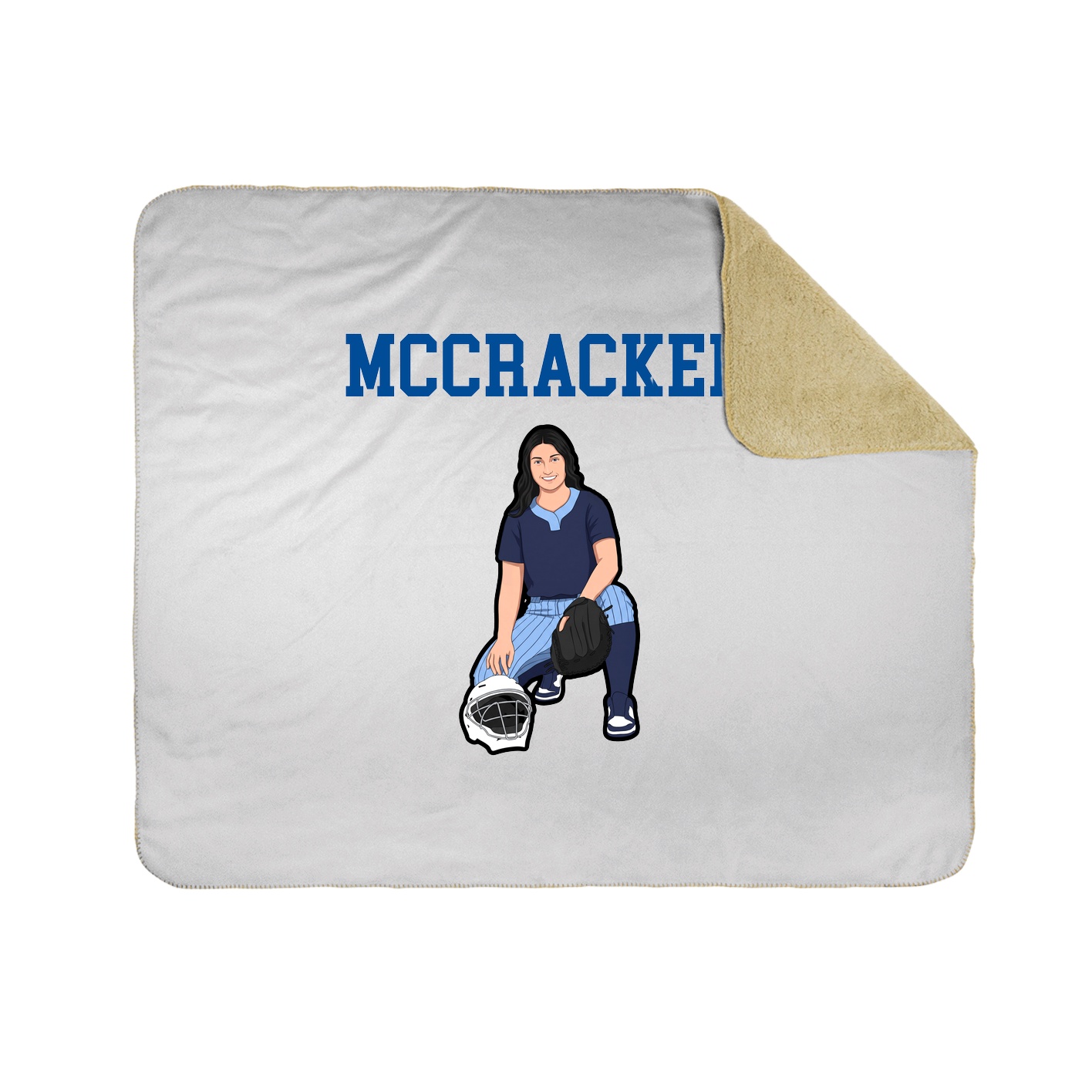 Throw Blanket — Shirsey in White