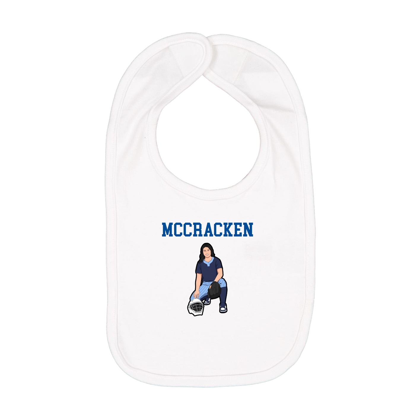 Infant Bib — Shirsey in White