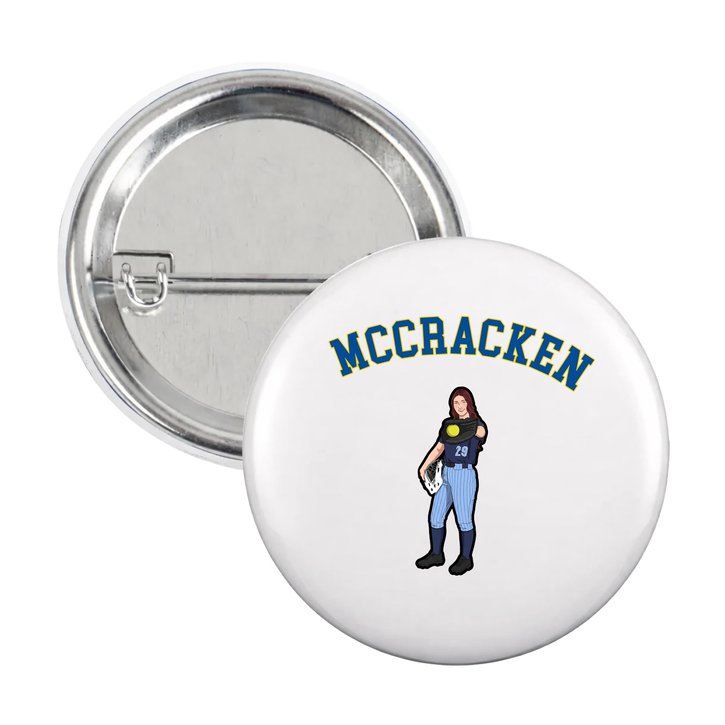 Game Day Button — Shirsey Arch in White