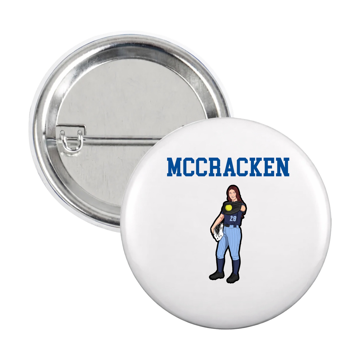 Game Day Button — Shirsey in White