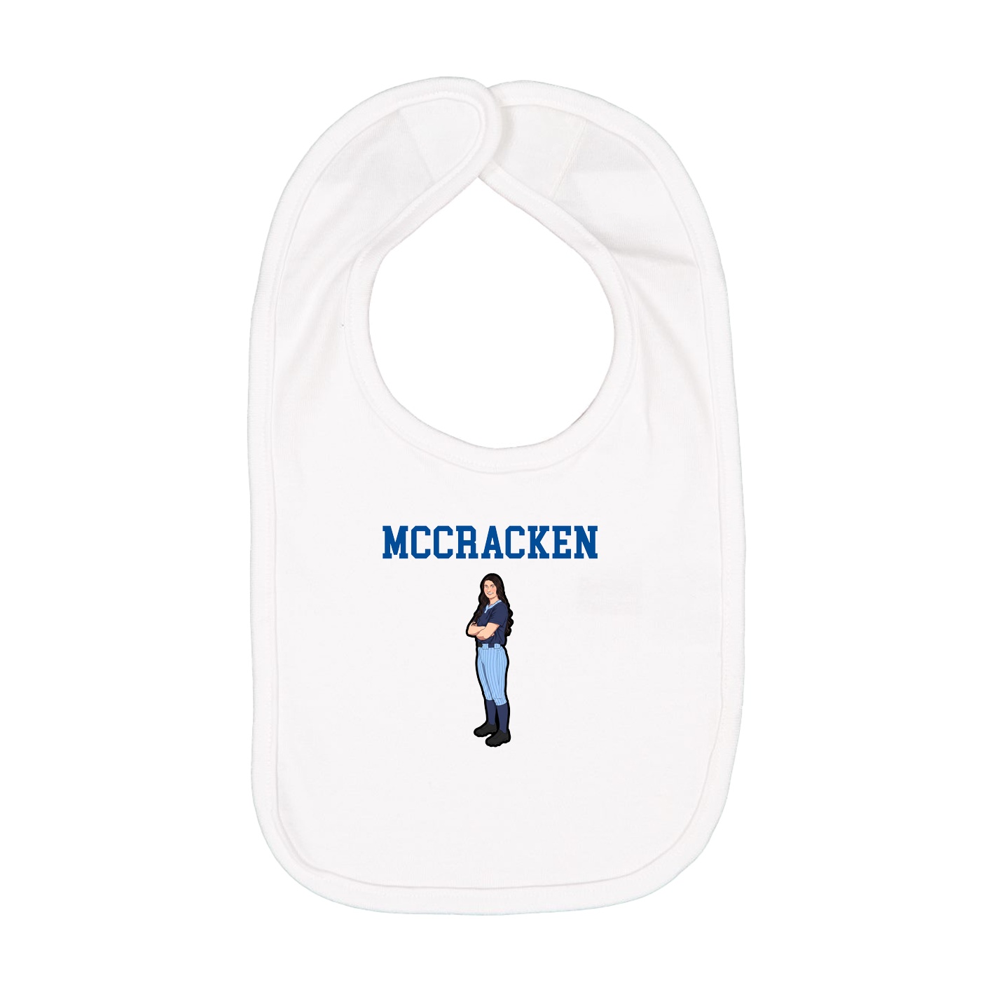 Infant Bib — Shirsey in White