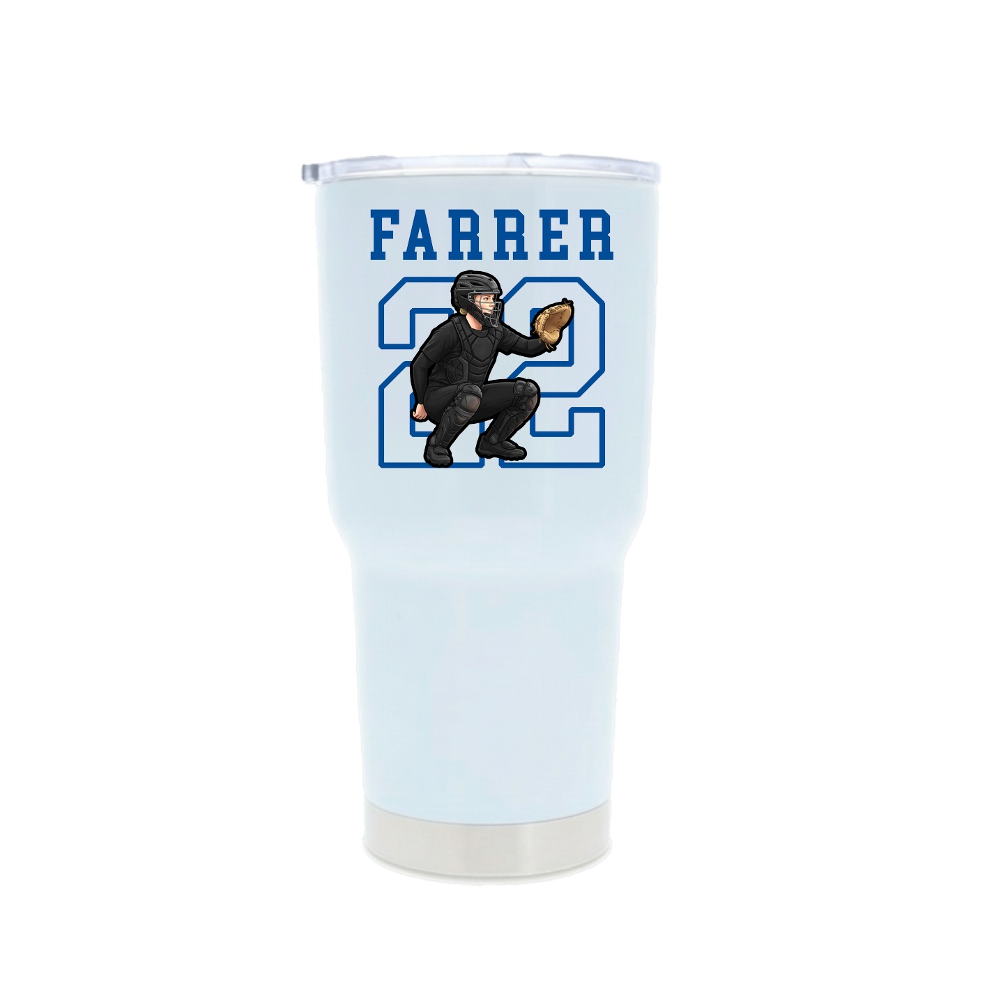 30oz Stainless Steel Tumbler — Shirsey in White