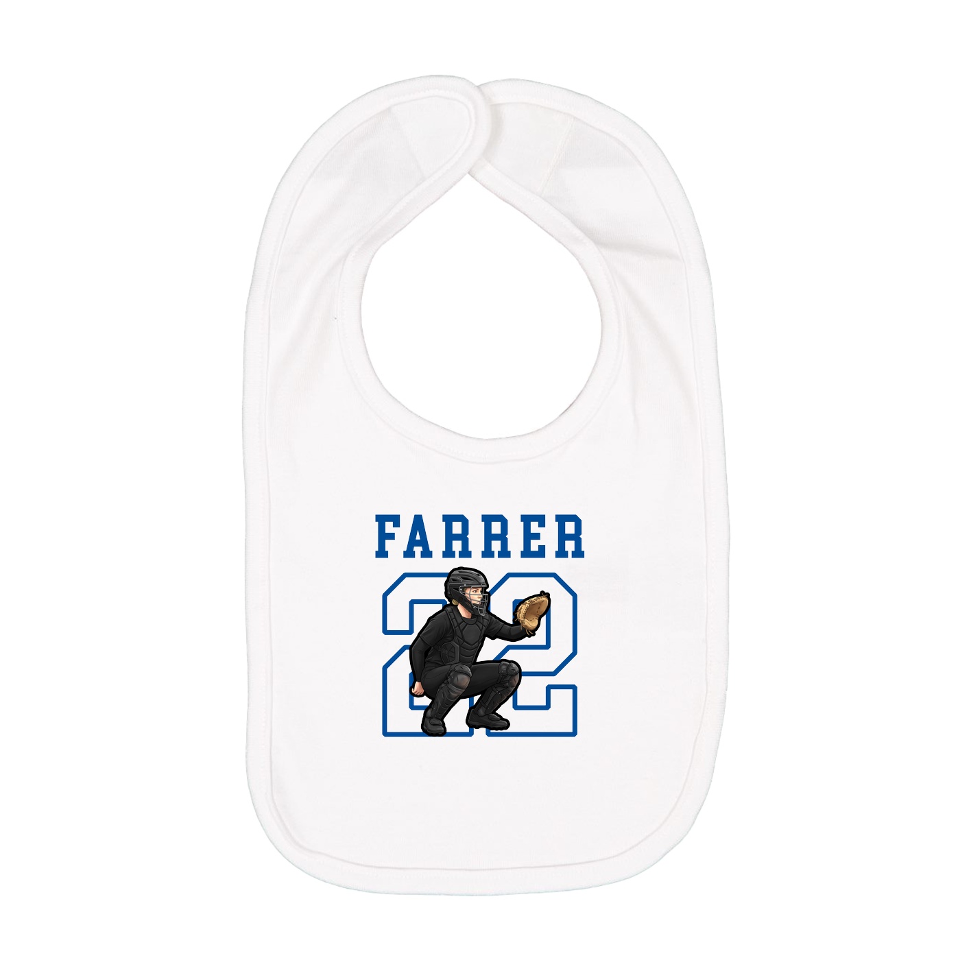 Infant Bib — Shirsey in White