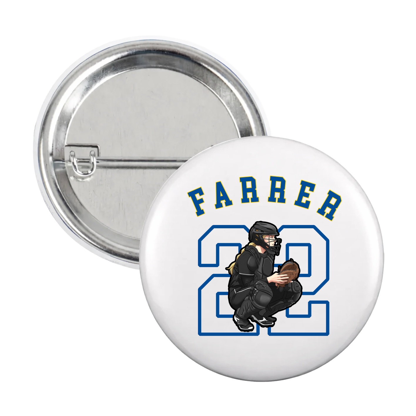 Game Day Button — Shirsey Arch in White