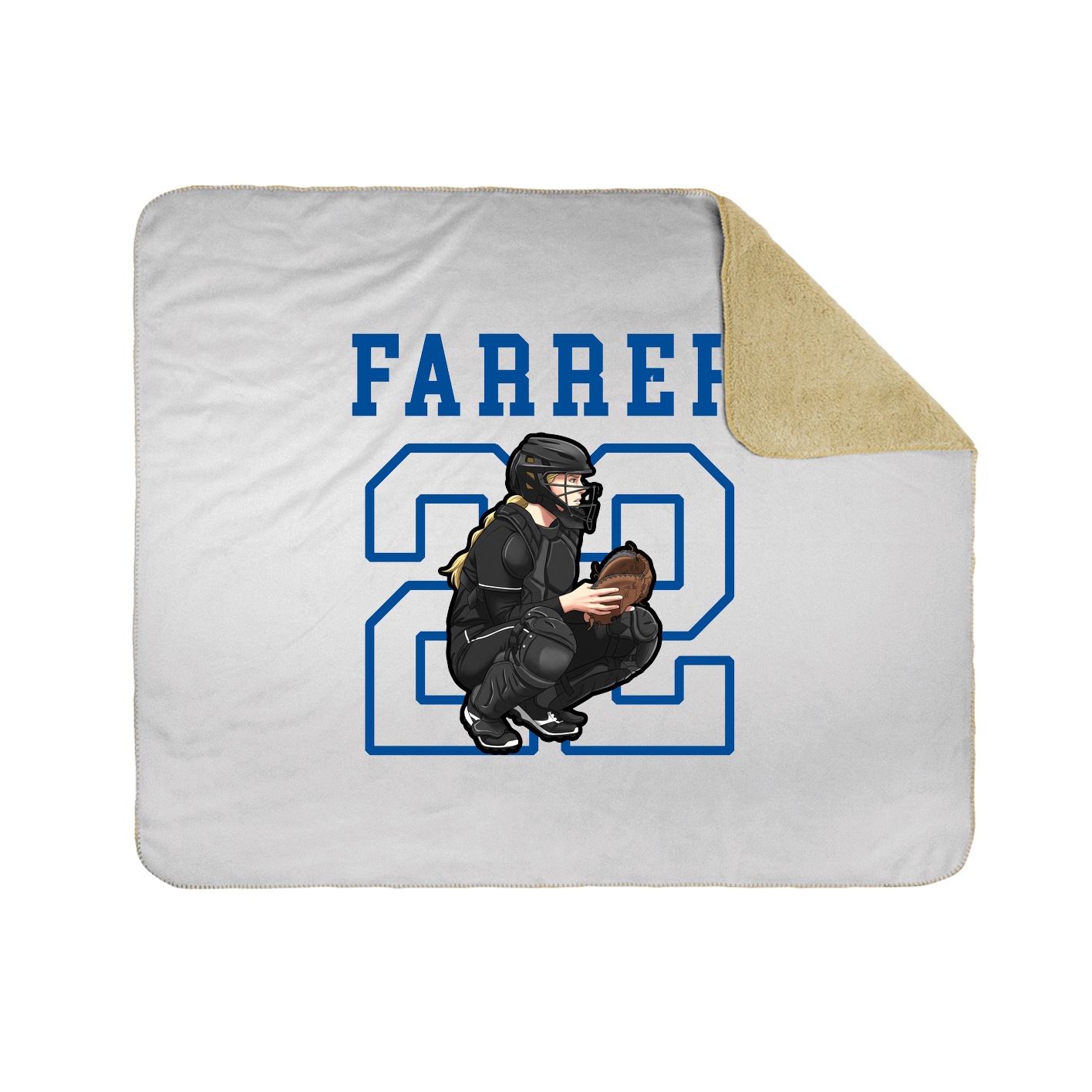 Throw Blanket — Shirsey in White