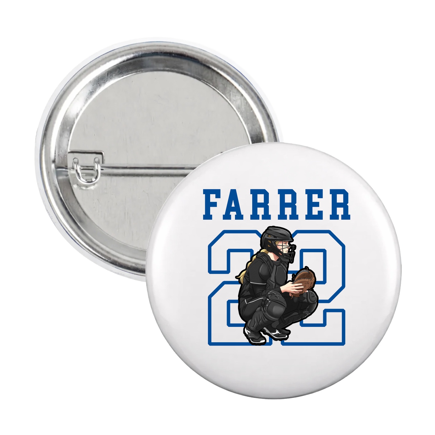 Game Day Button — Shirsey in White