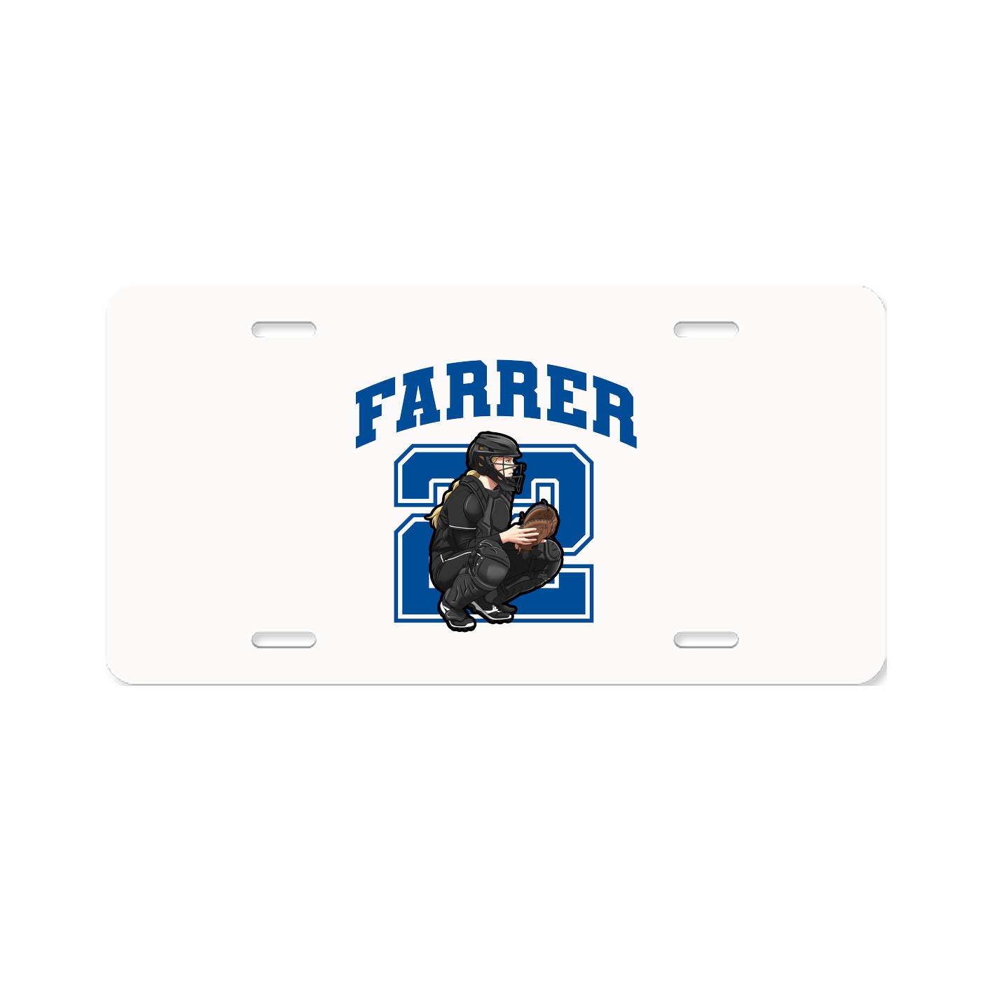 License Plate — Number in Classic