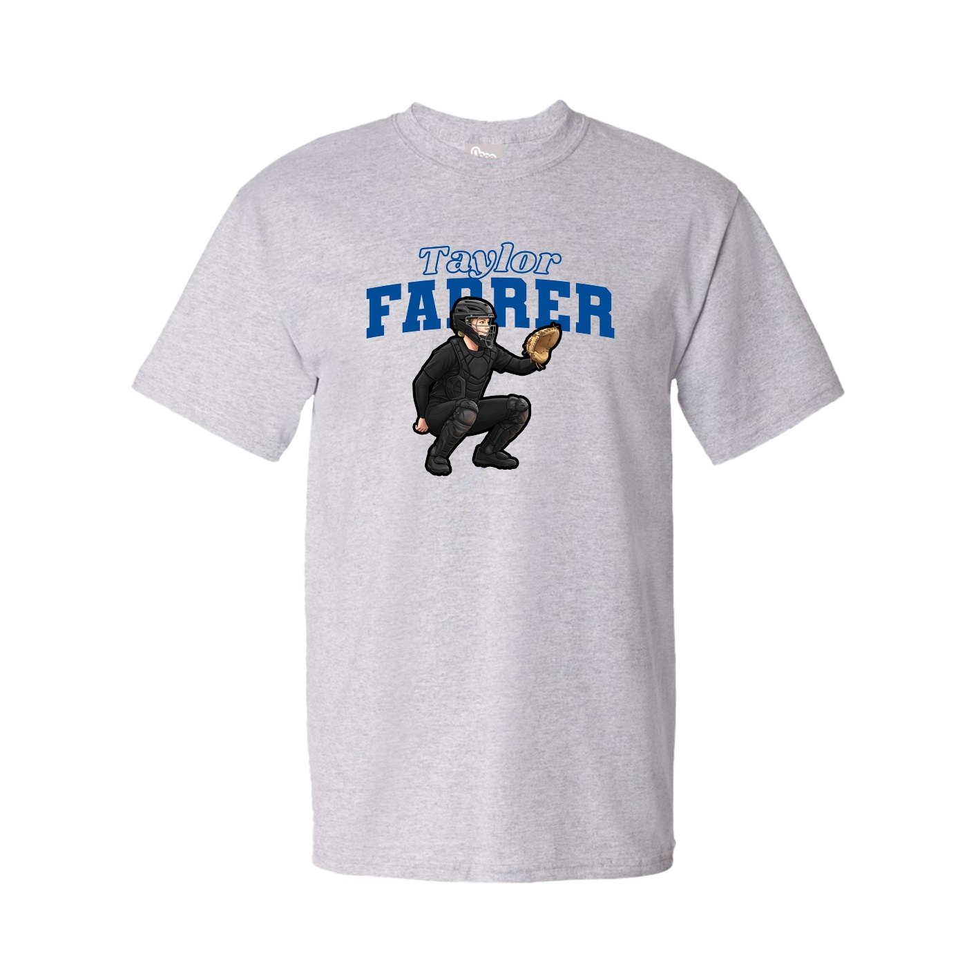 Youth Tee — Name Arch in Grey