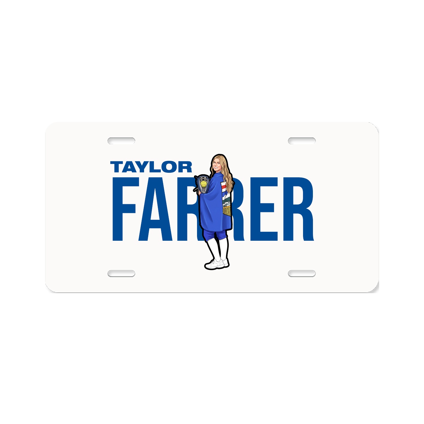 License Plate — Player Name in Classic