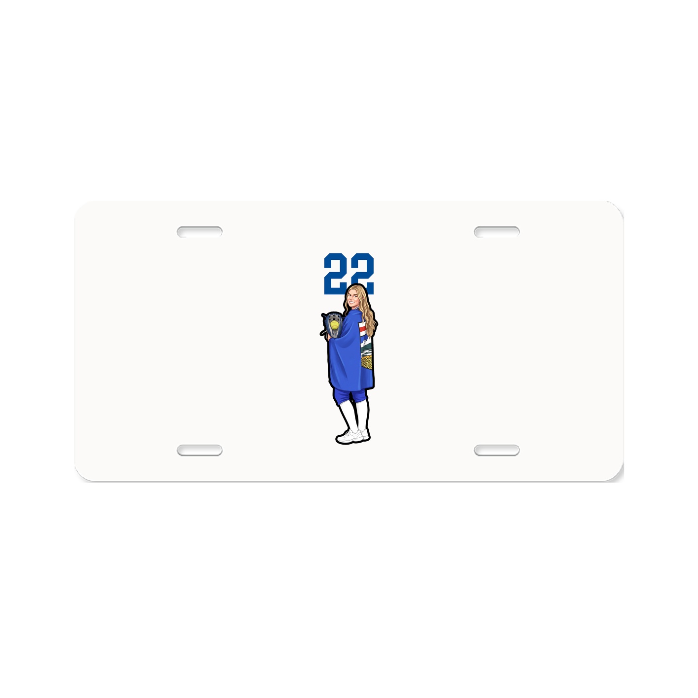 License Plate — Number Top in Classic