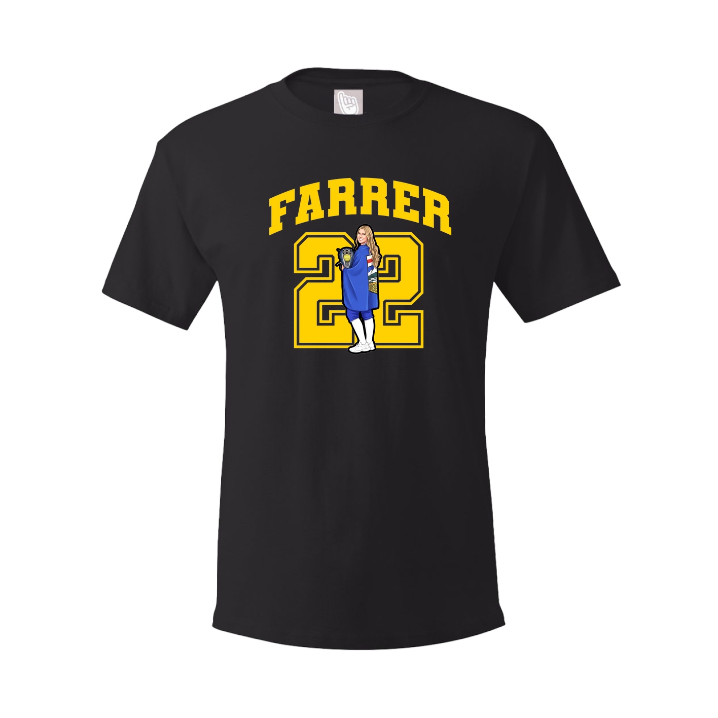 Youth Tee — Number in Black