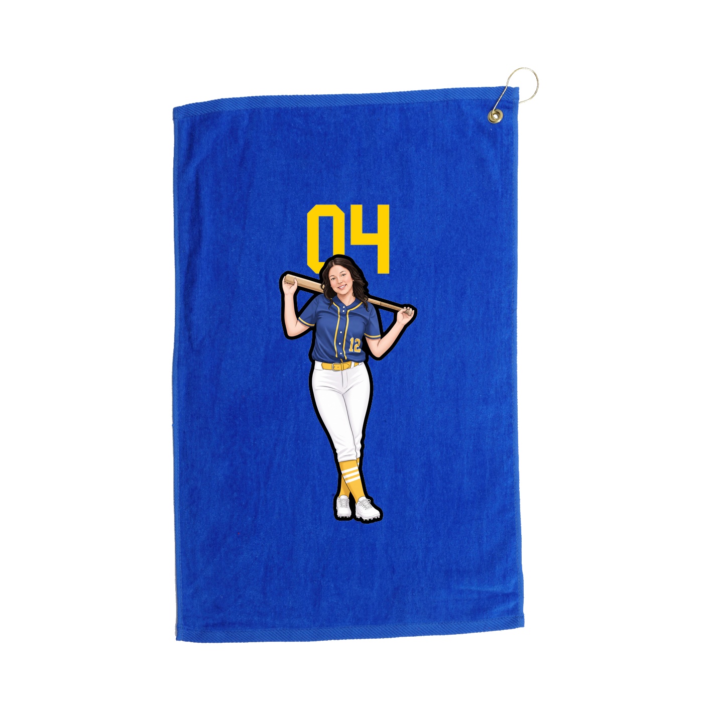 Golf Towel — Number Top in Royal