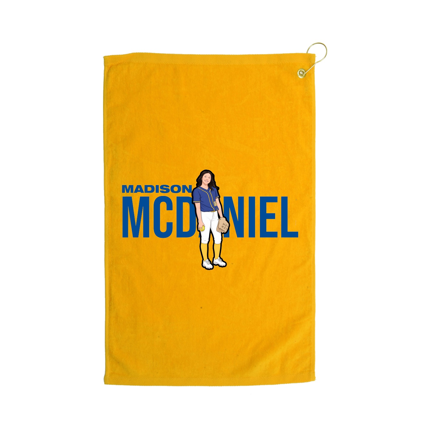 Golf Towel — Player Name in Gold