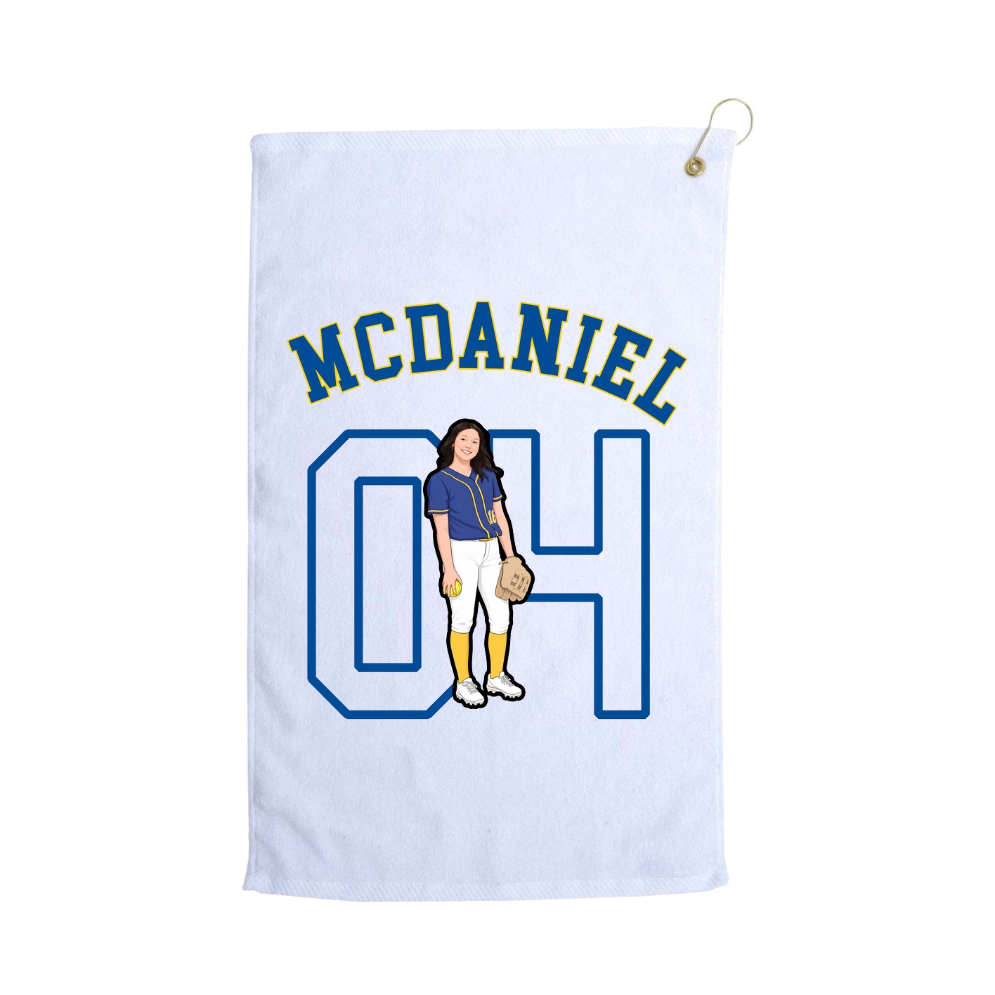 Golf Towel — Shirsey Arch in White