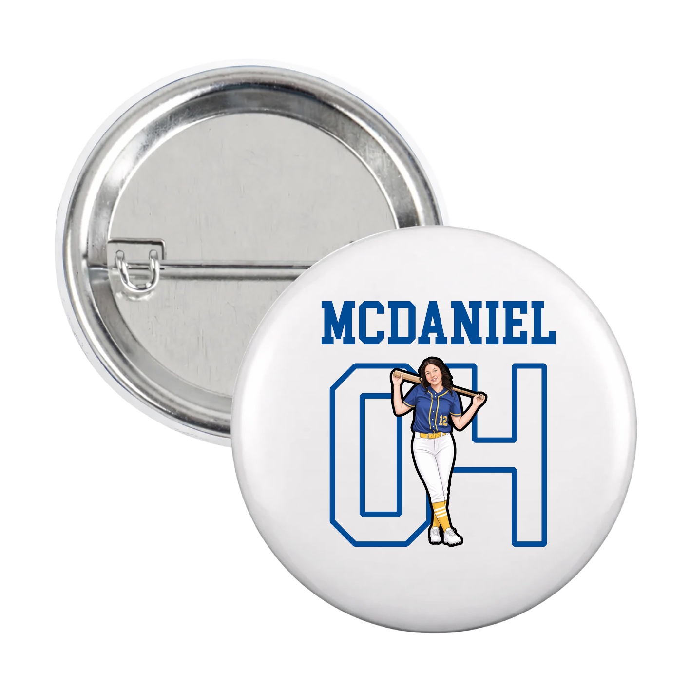 Game Day Button — Shirsey in White