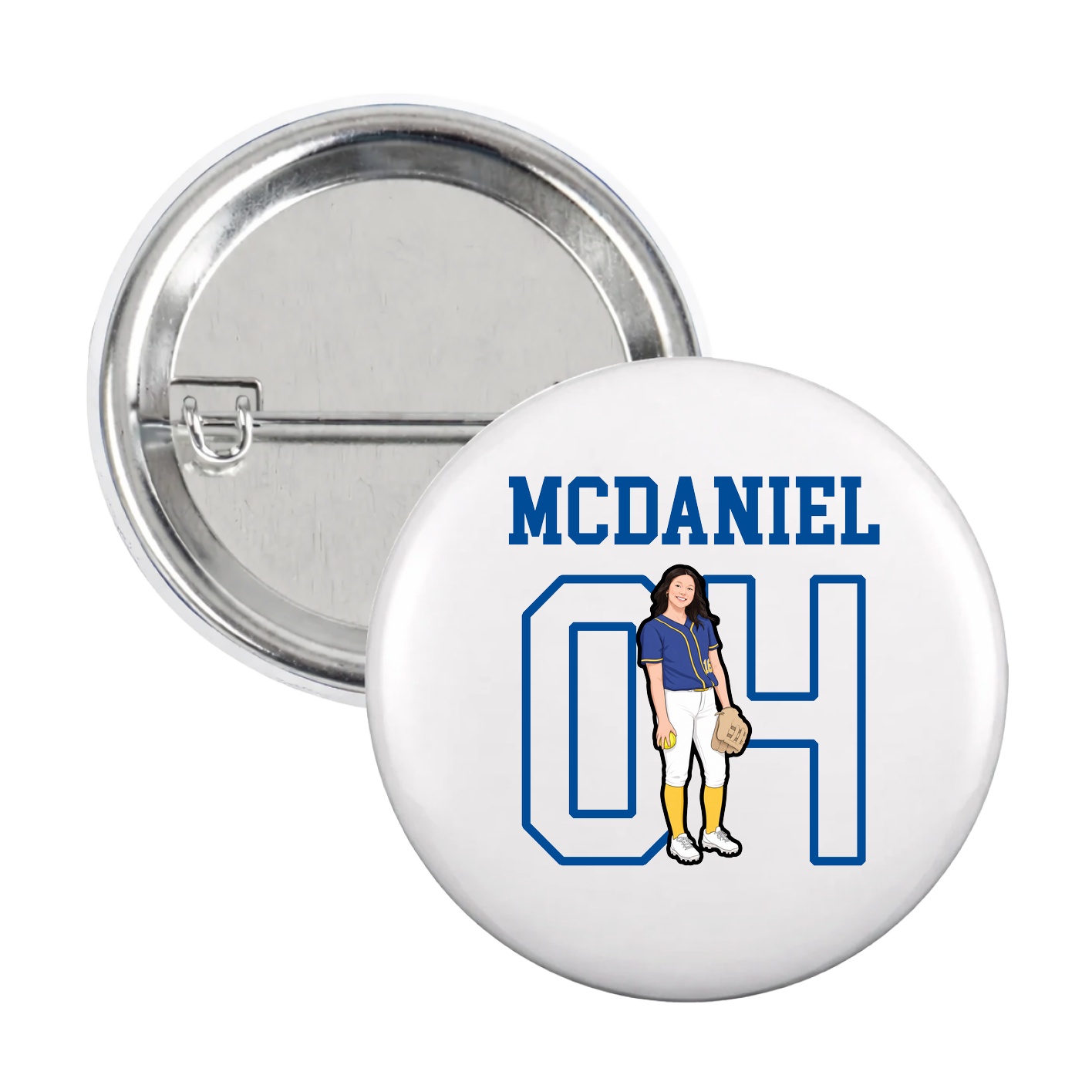 Game Day Button — Shirsey in White