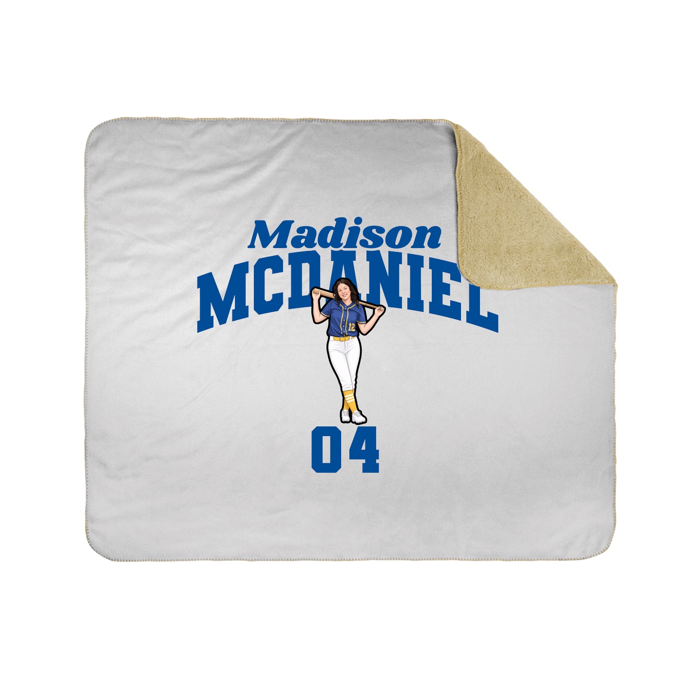 Throw Blanket — Signature Arch in White
