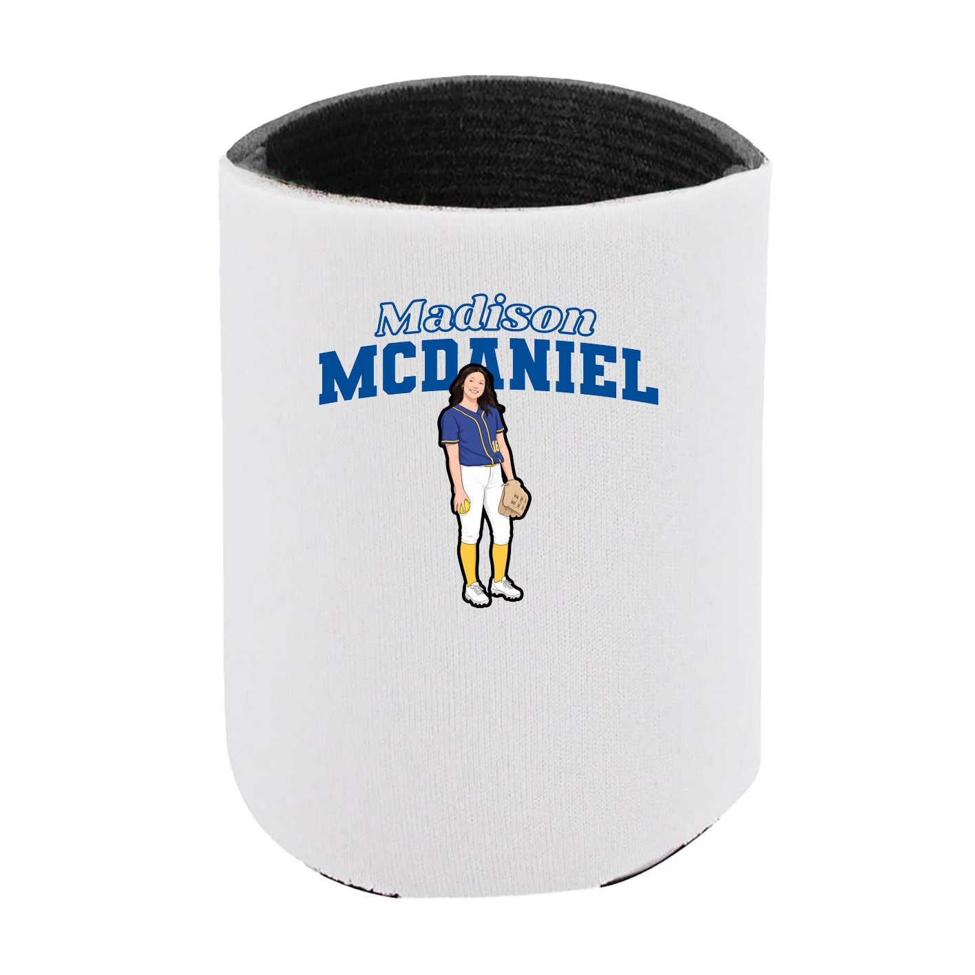 Can Holder — Name Arch in White