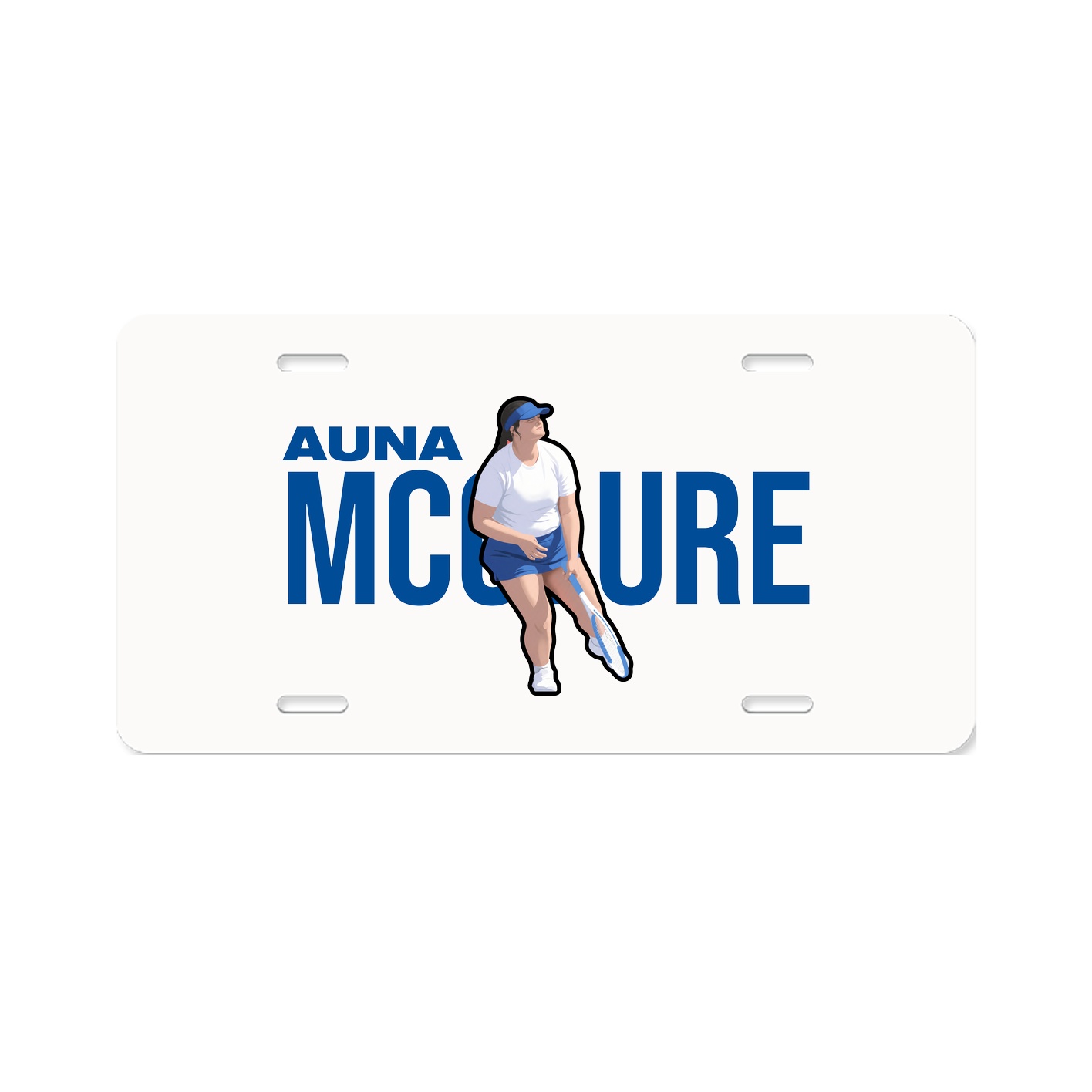 License Plate — Player Name in Classic