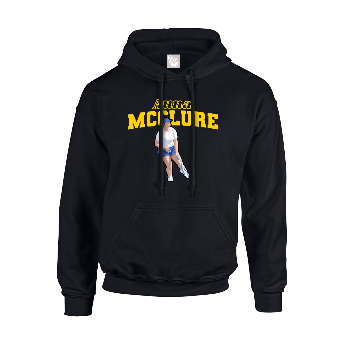 Hoodie — Name Arch in Black