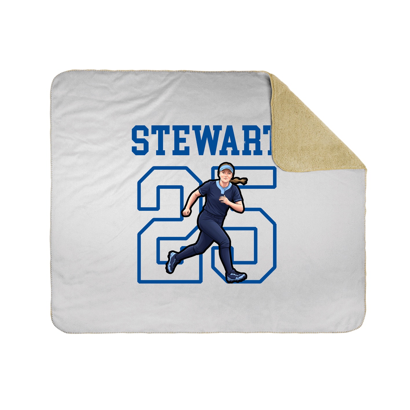 Throw Blanket — Shirsey in White