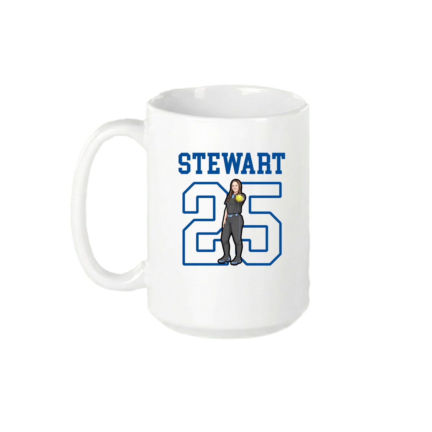 15oz Coffee Mug — Shirsey in White