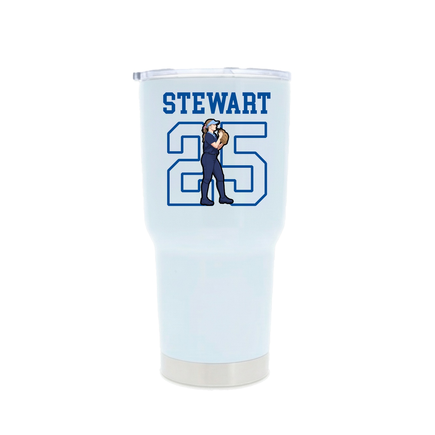 30oz Stainless Steel Tumbler — Shirsey in White