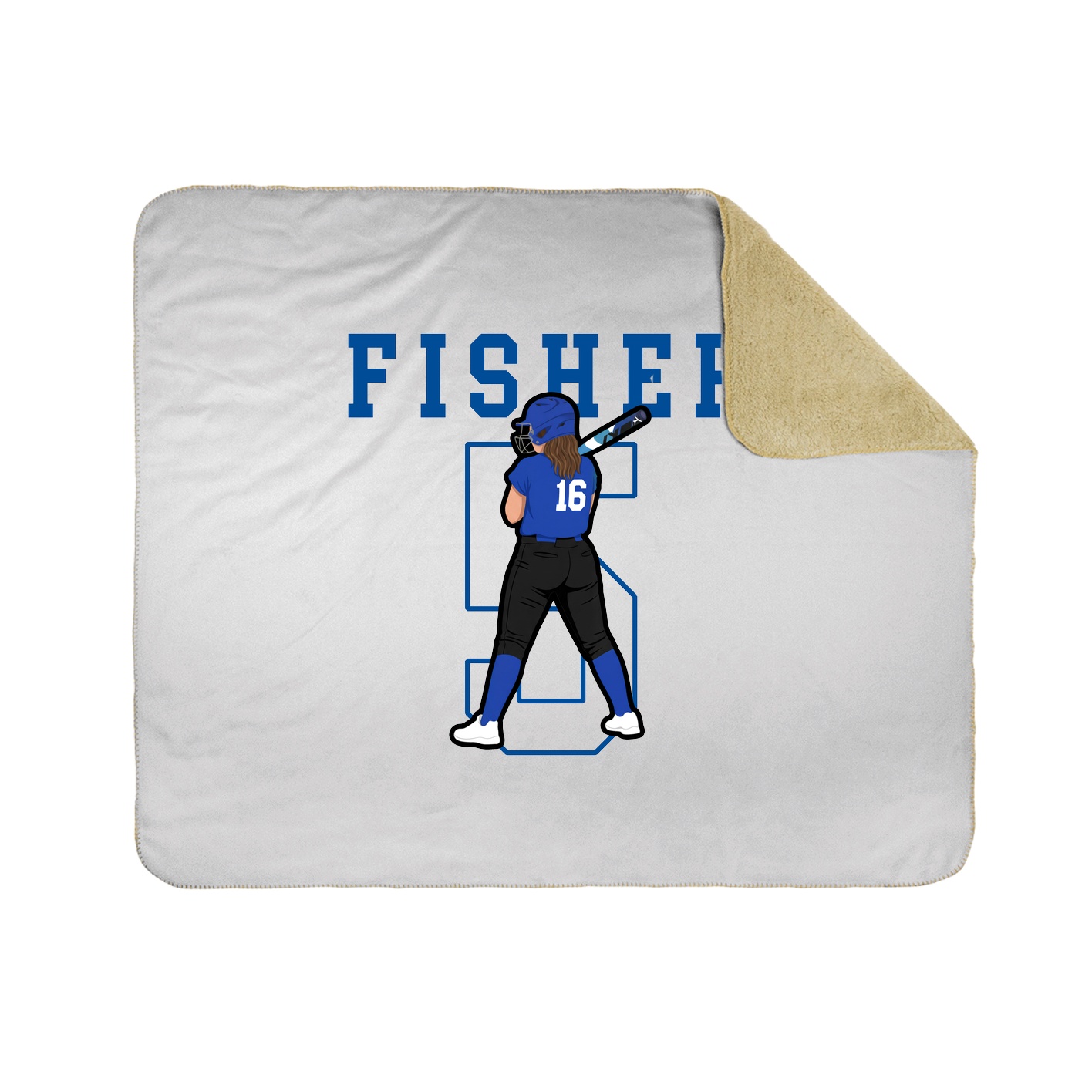 Throw Blanket — Shirsey in White