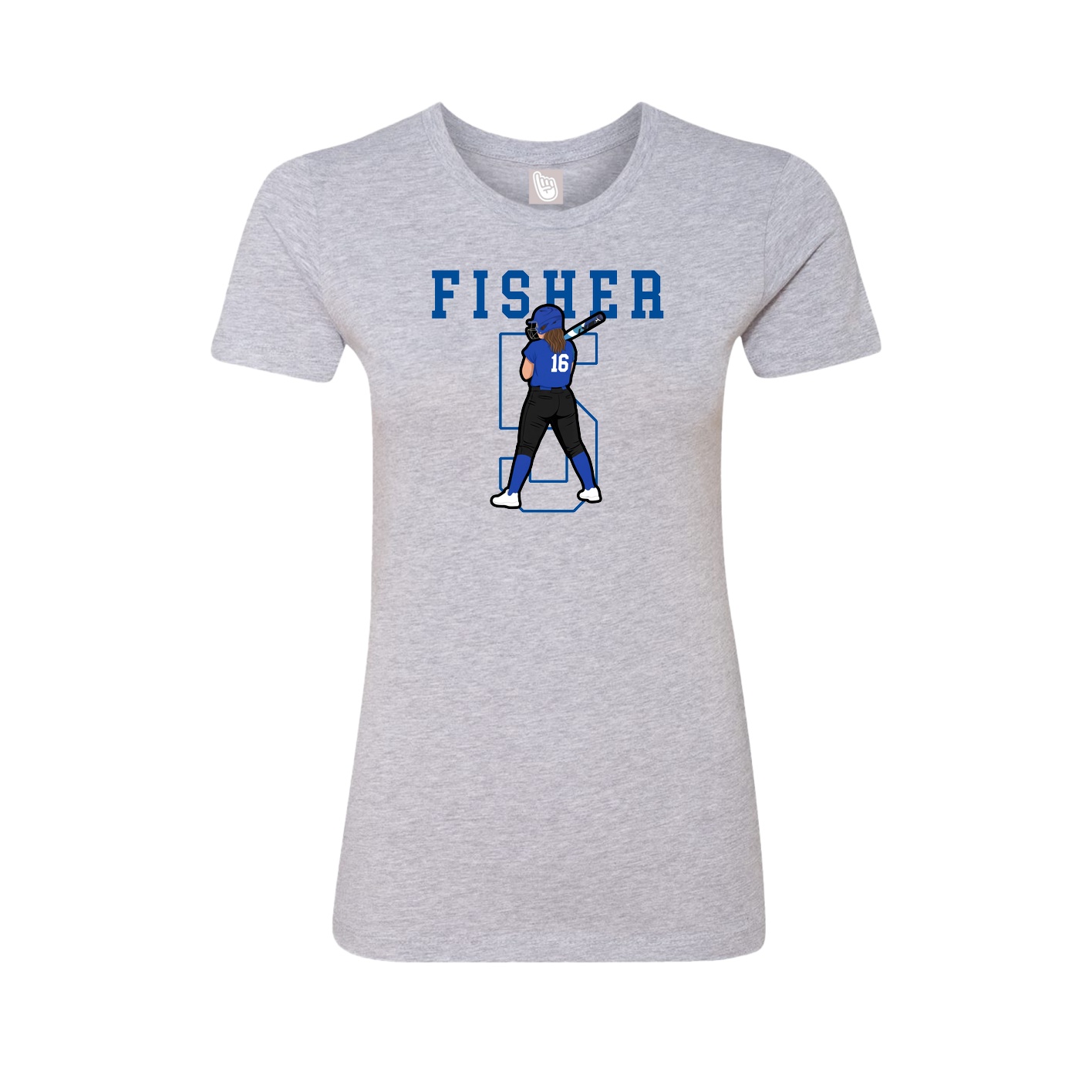 Fitted Women's Tee — Shirsey in Grey