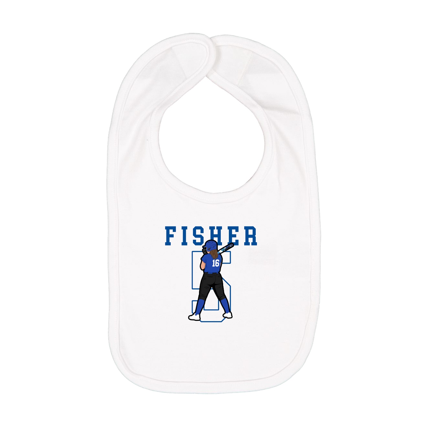 Infant Bib — Shirsey in White