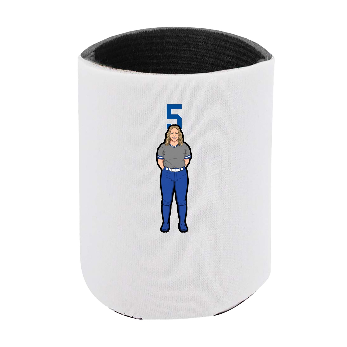 Can Holder — Number Top in White