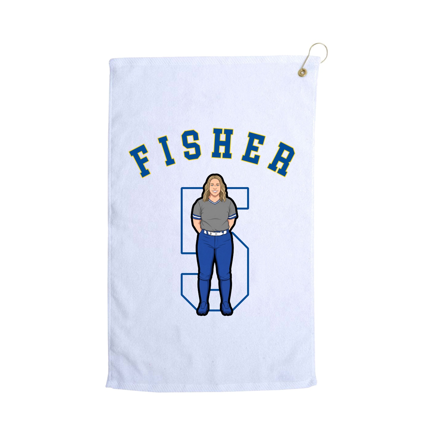 Golf Towel — Shirsey Arch in White