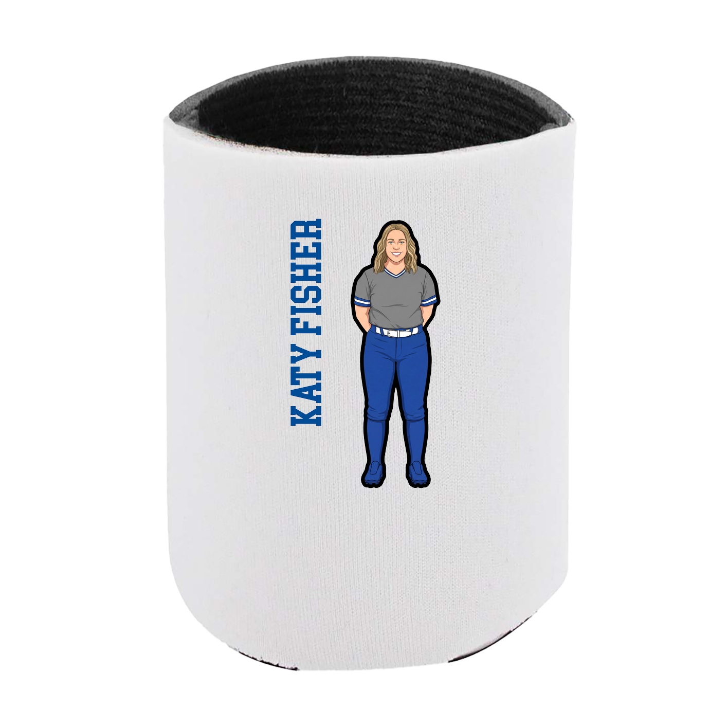Can Holder — Name Vertical in White