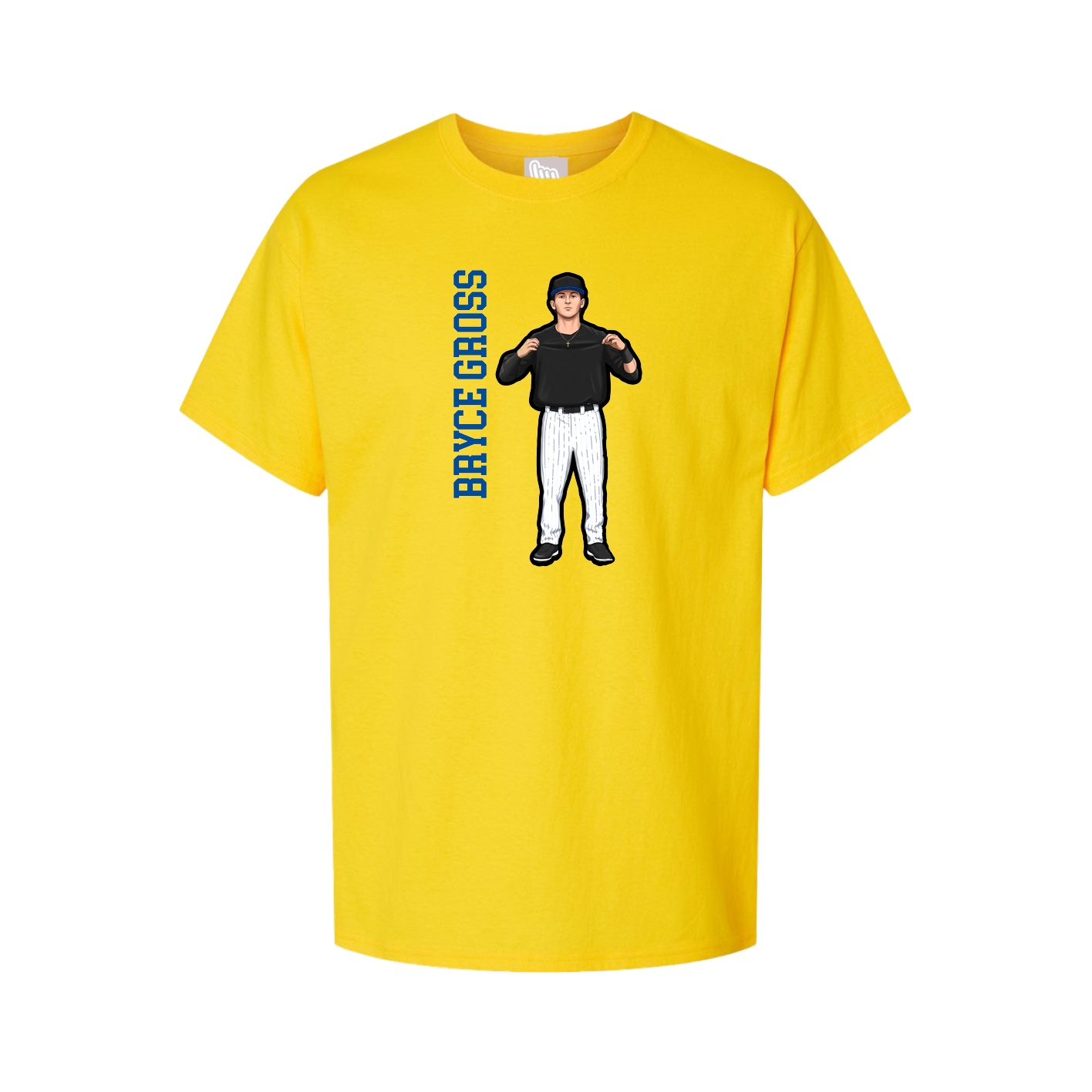 Tee — Name Vertical in Gold