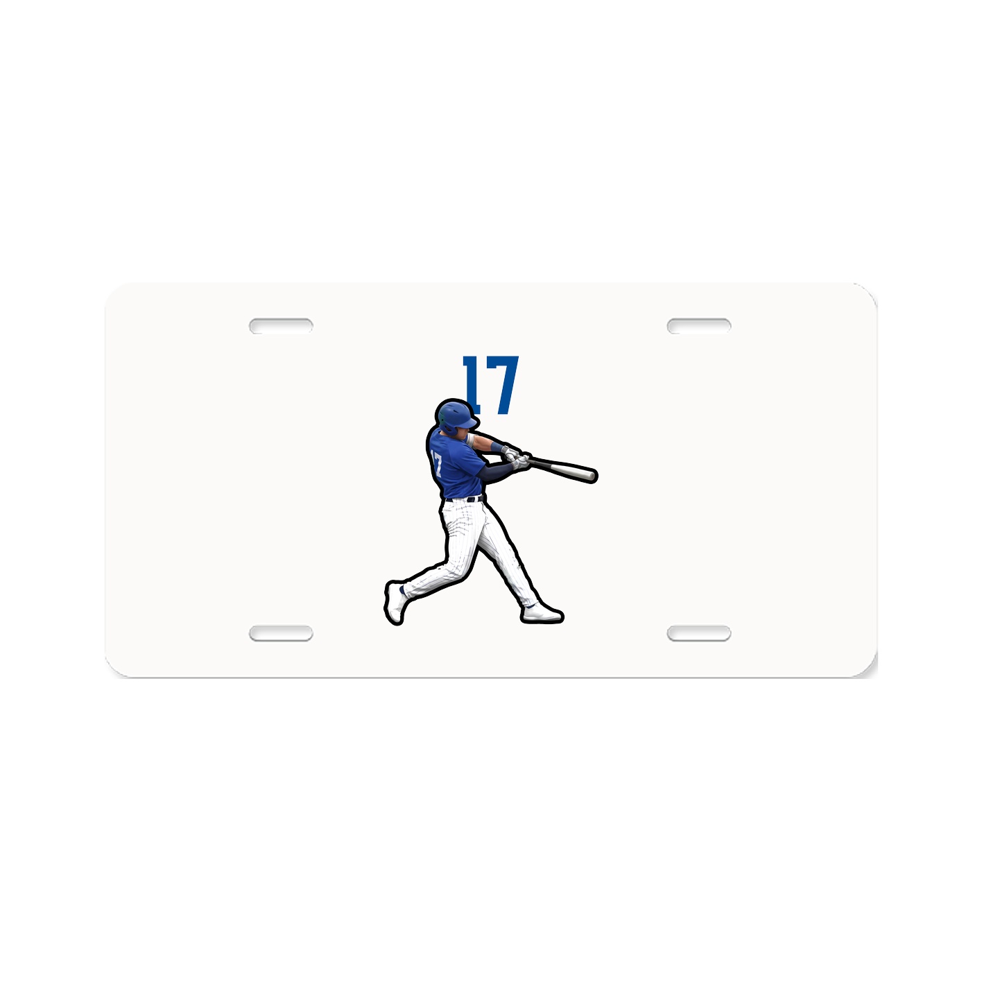 License Plate — Number Top in Classic