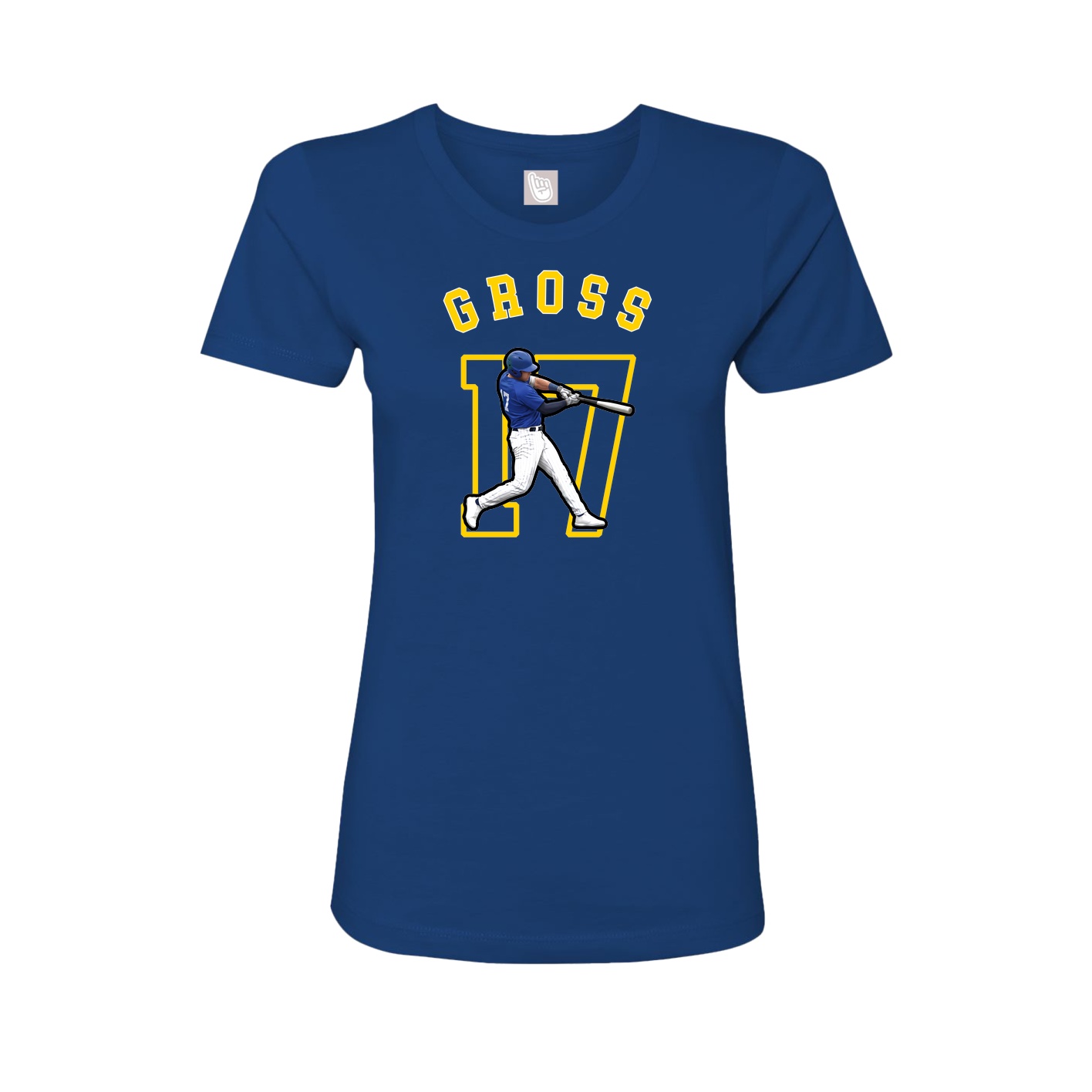 Fitted Women's Tee — Shirsey Arch in Royal