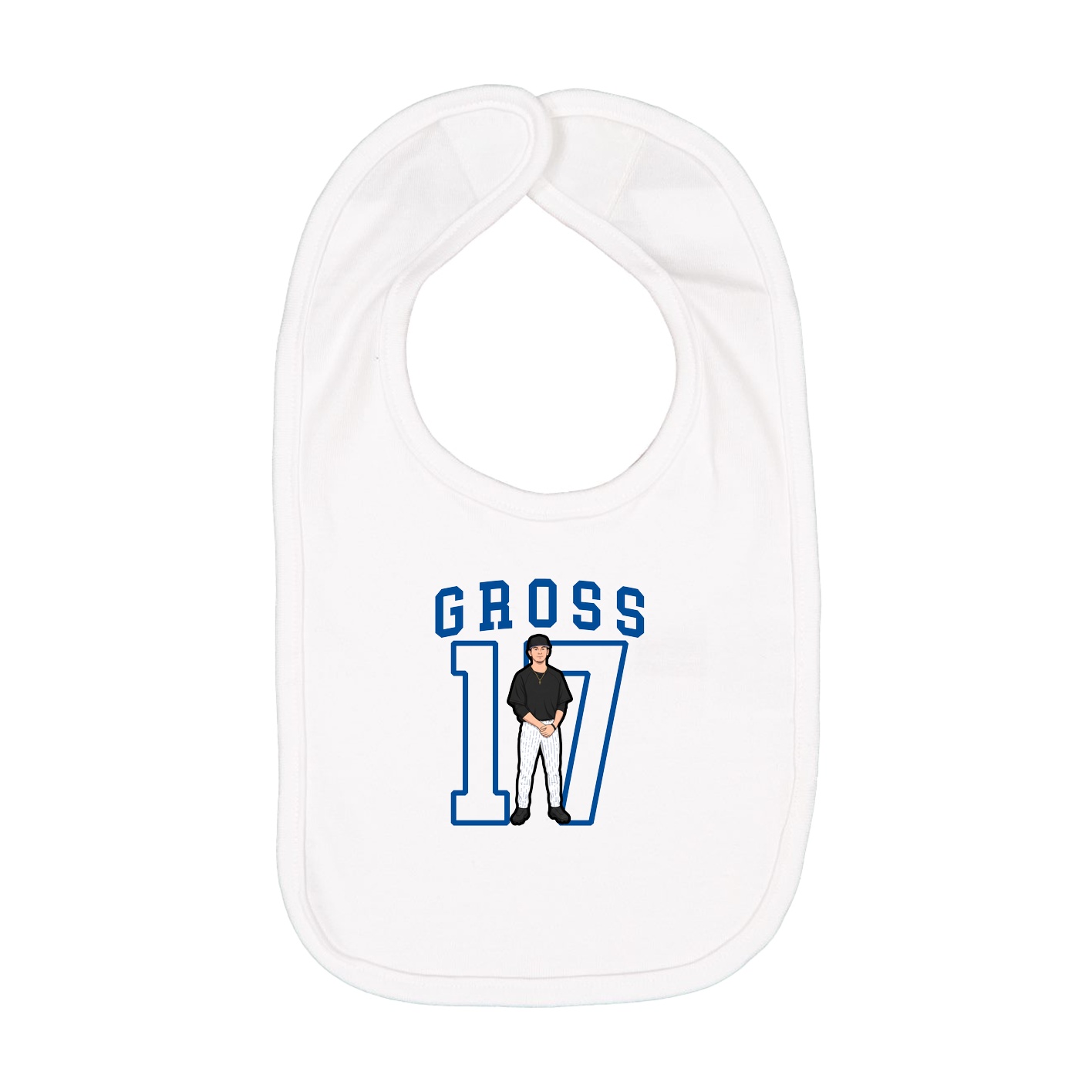 Infant Bib — Shirsey in White