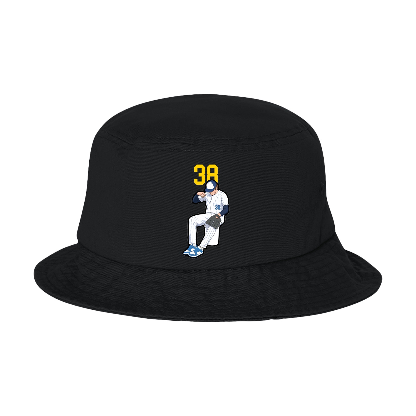 Bucket Cap — Number Top in Black