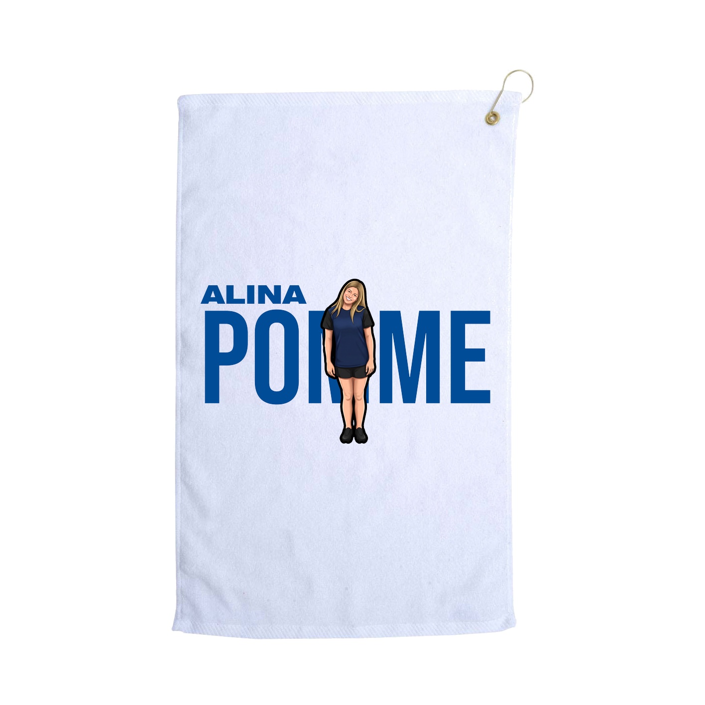 Golf Towel — Player Name in White