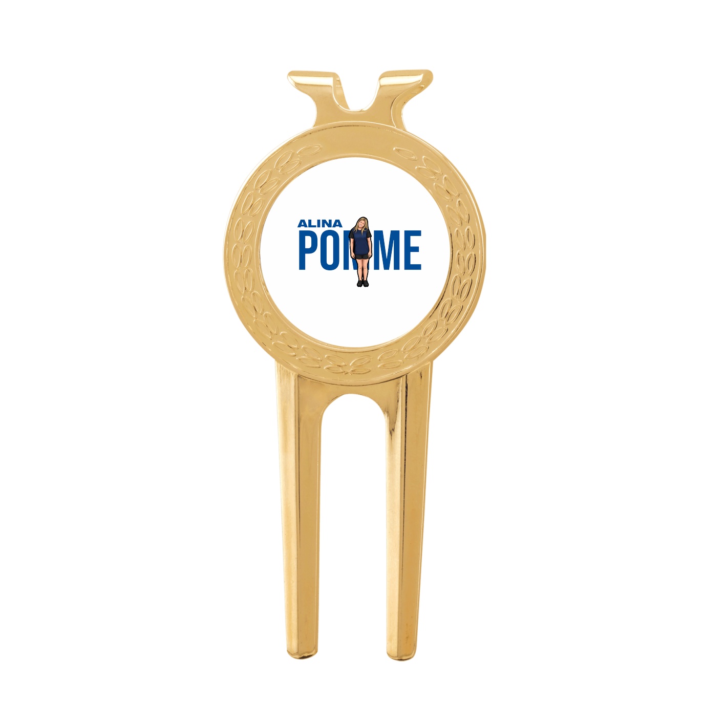 Divot Tool with Ball Marker — Player Name in Classic