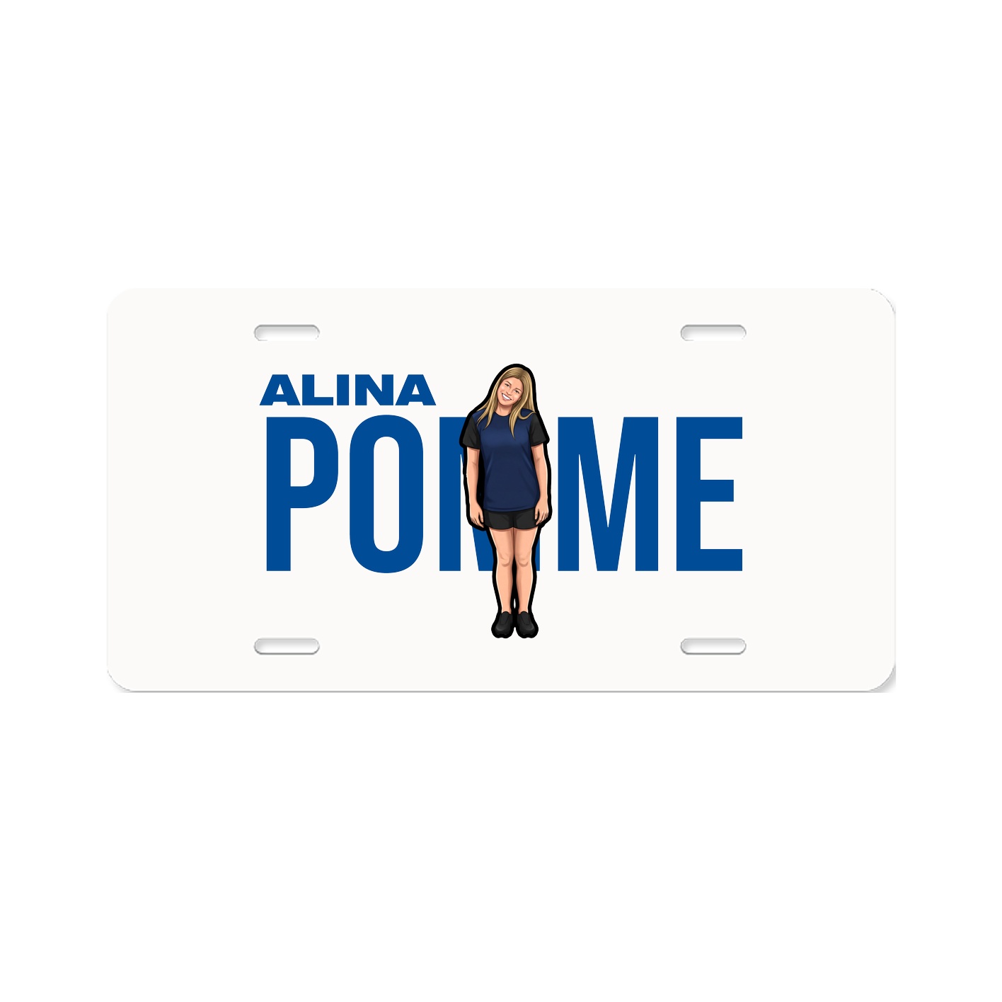 License Plate — Player Name in Classic