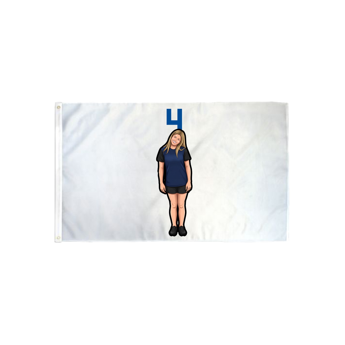 3x5 Flag — Number Top in Classic