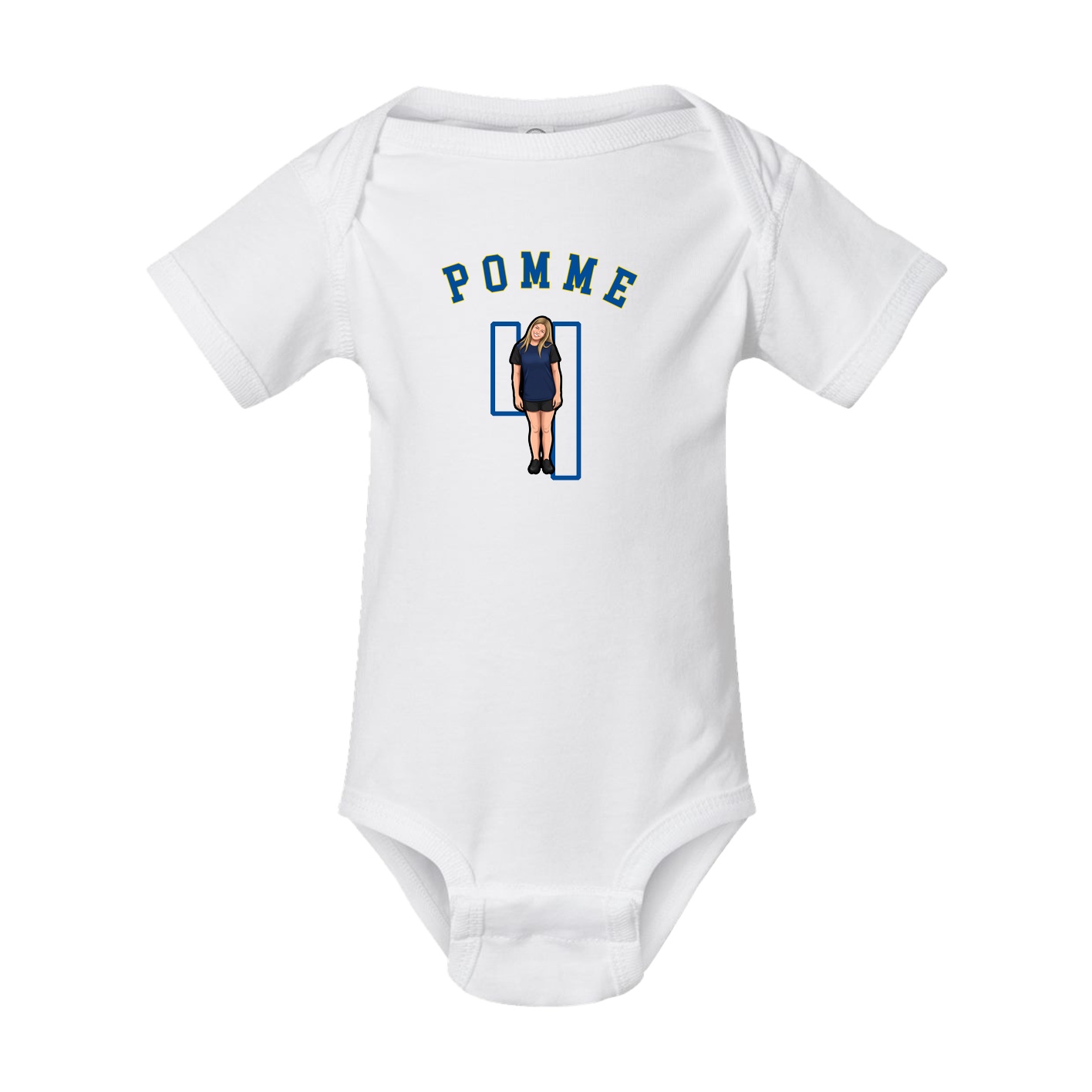 Baby Onesie — Shirsey Arch in White