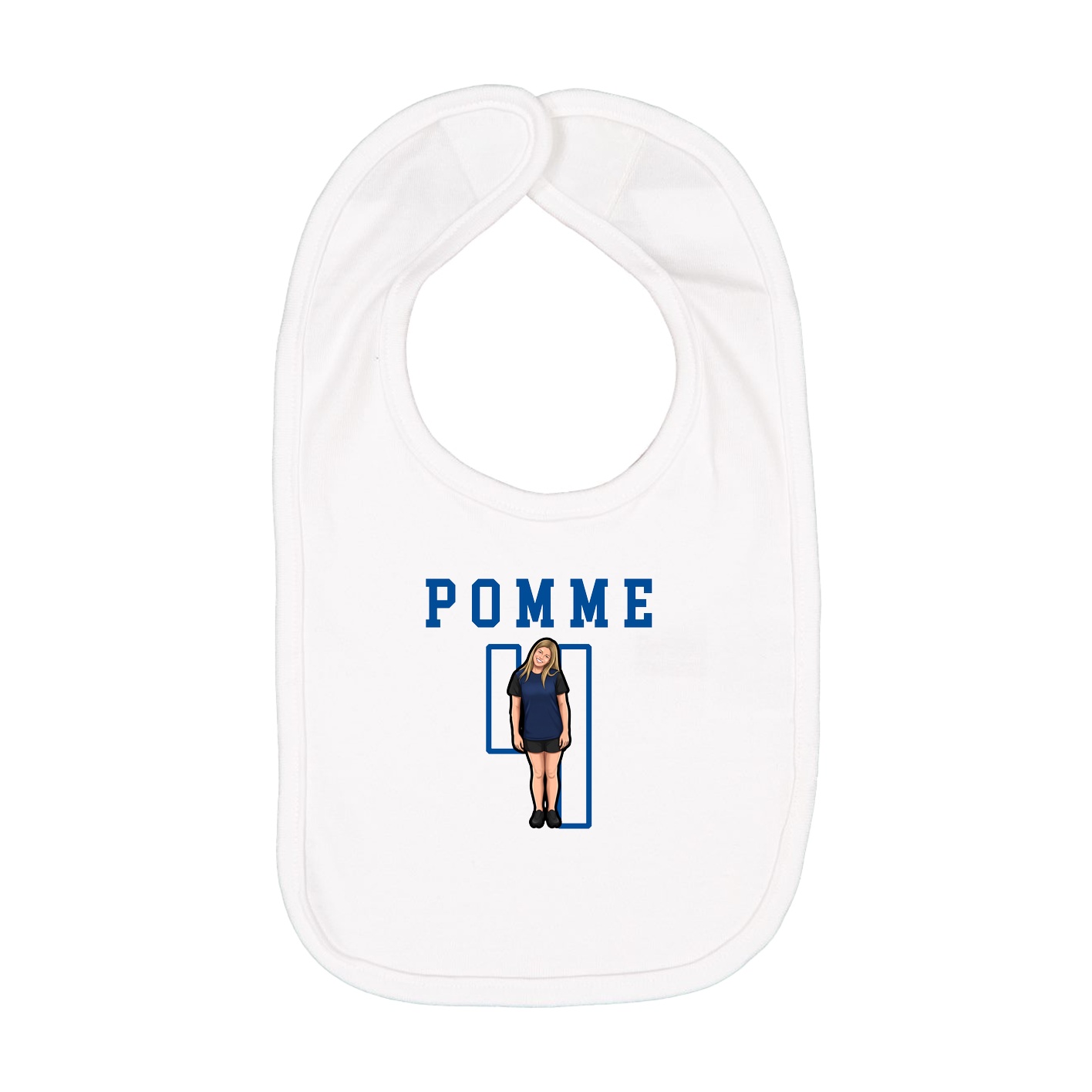 Infant Bib — Shirsey in White
