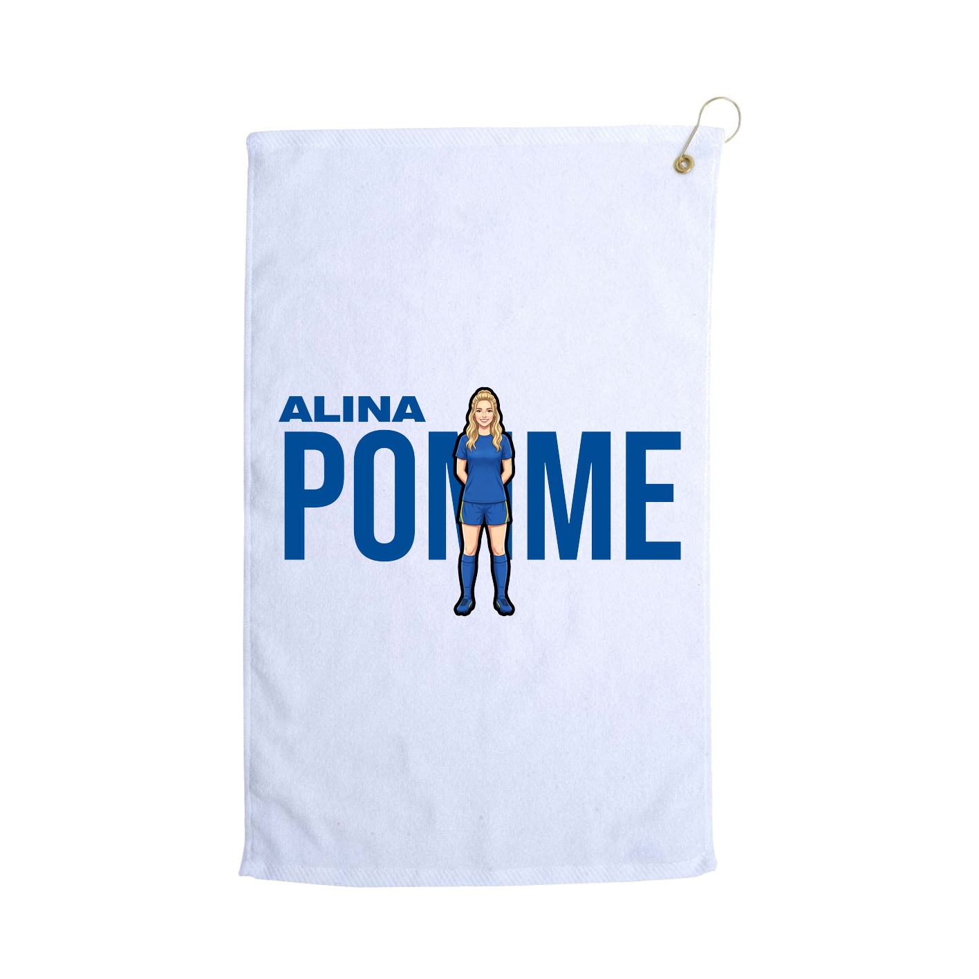 Golf Towel — Player Name in White